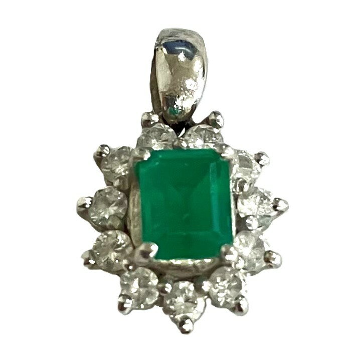 Pt900　ペンダントトップ　D0.24　E0.39　1.87g　プラチナ900　ネックレストップ