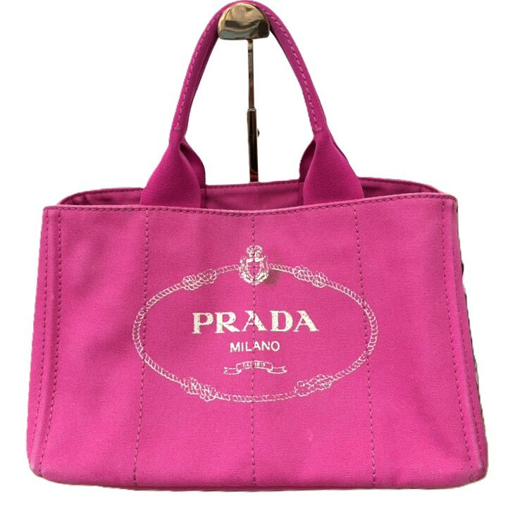 乐天商城 - PRADA　プラダ　トートバッグ　カナパ　ピンク　かばん