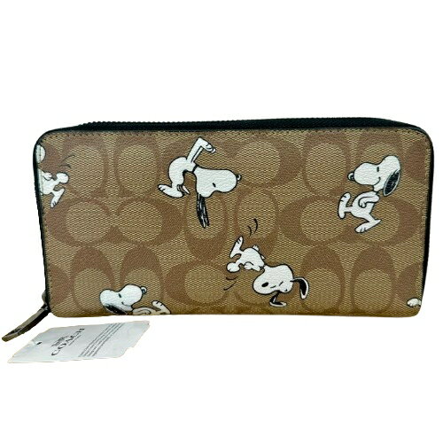 COACH × PEANUTS コーチ スヌーピー シグネチャー C4327 長財布 レザー レディース