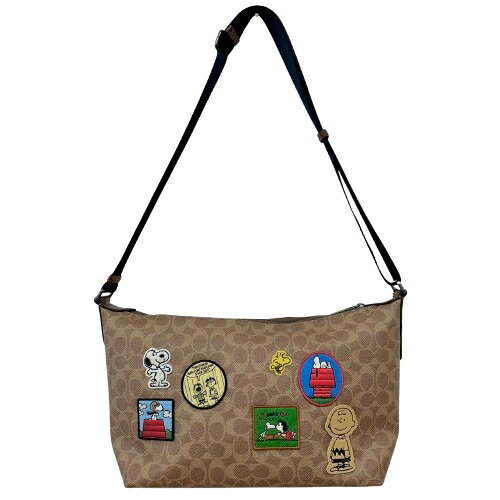 乐天商城 - COACH × PEANUTS コーチ スヌーピー C2580-CBT19 フィンクロスボディバッグ シグネチャー