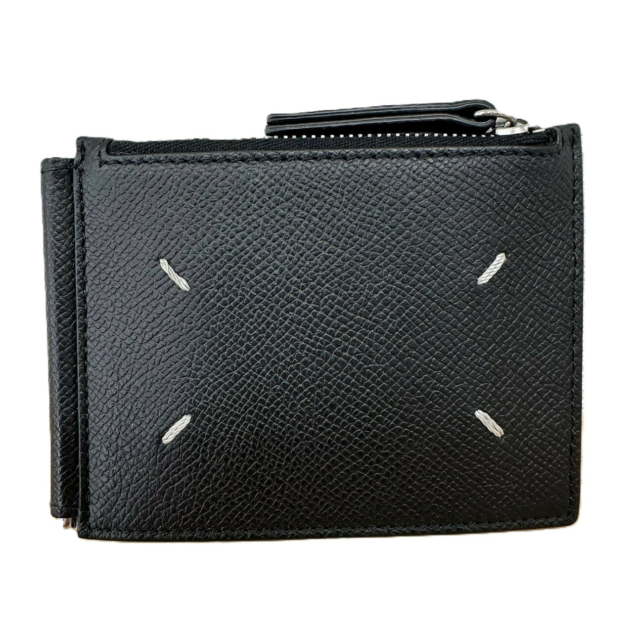 Maison Margiela メゾンマルジェラ SA1UI0018 ステッチレザー マネークリップ 財布...