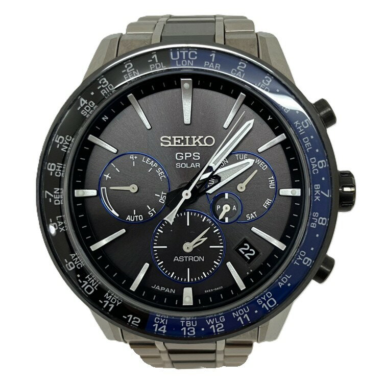 SEIKO セイコー ASTRON アストロン 5Xシリーズ デュアルタイム チタンモデルSBXC009(5X53-0AD0)　箱、余りコマあり