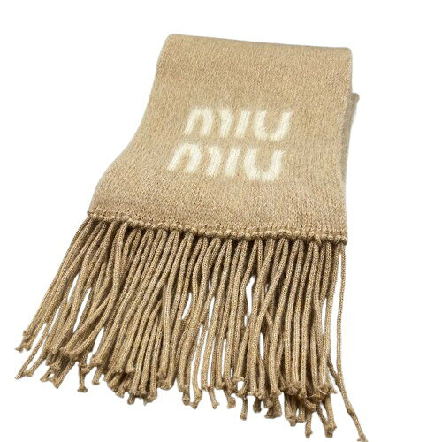 ワンコ氏』 新品未使用 miumiu マフラー カシミヤ スカーフ miu miu