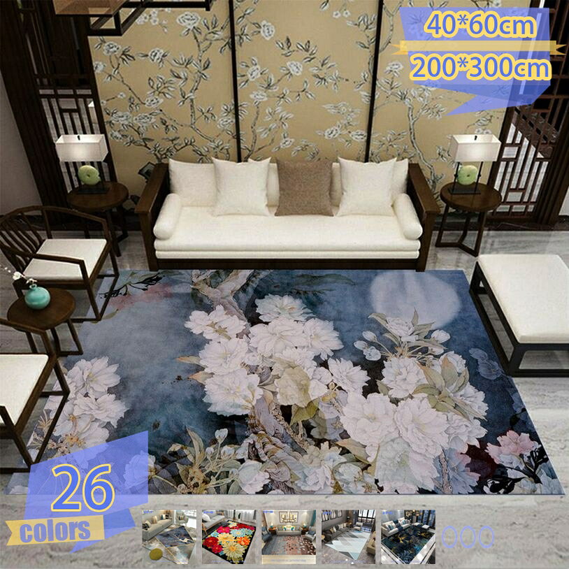Patterned - 北欧風 ラグ 滑り止め カーペット 洗える 120*160 ラグマット 幾何学模様 柔らかい おしゃれ 耐磨耗性 防音 春夏秋冬 新生活 寝室 リビングルーム フロアマット 軽量 ホットカーペット カラー 居間 ソファー 通気性 じゅうたん折り畳み tribal-shop