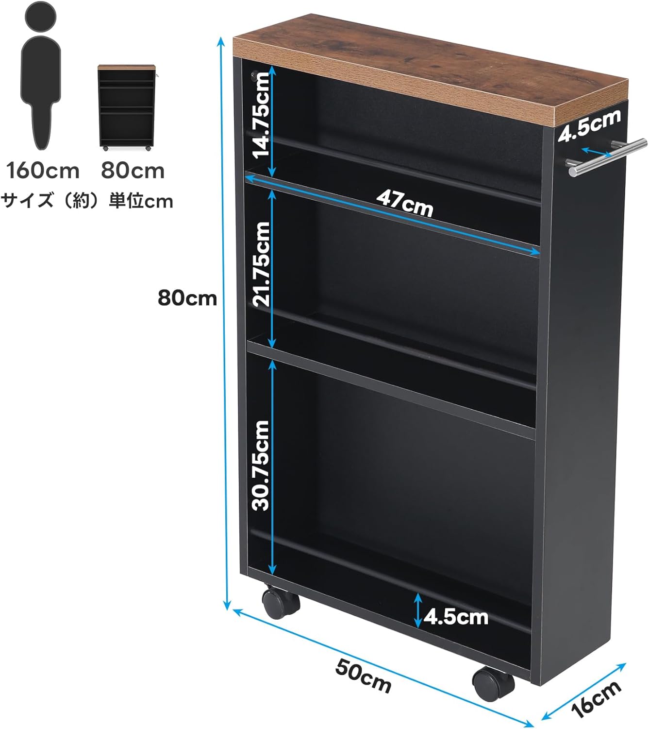 楽天市場】キッチンワゴン スリム（キッチン用品・食器・調理器具）の通販