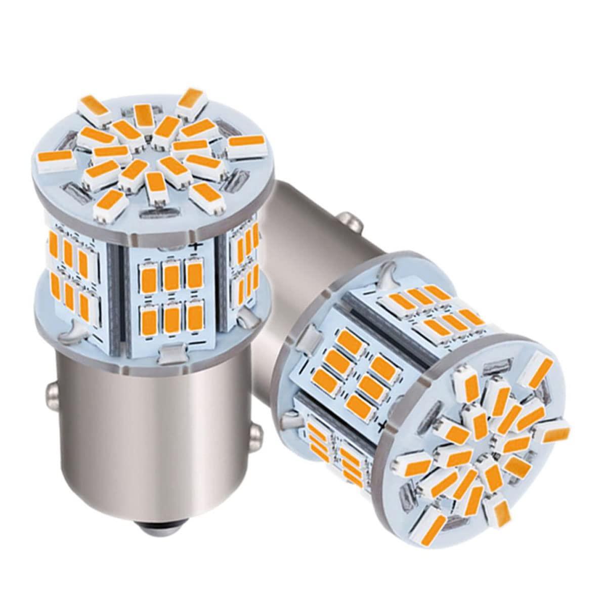 HooMoo 3014SMD��Py21W 1156 BAU15S�� LED�Х�� �����å���ʥԥ����150���ʰ㤤 �� ���� LED���� �����󥫡� 54ϢSMD ���󥰥� ���� �Ѵ� Ķ�⵱�� 12V/24V ����С� 2�ĥ��å�