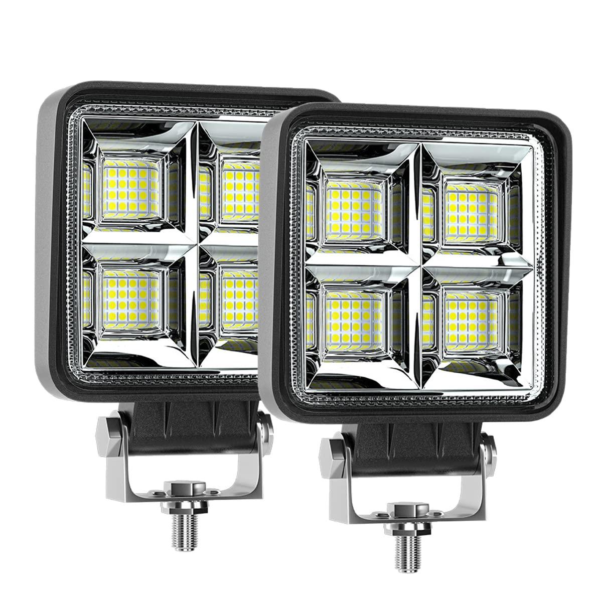 樂天商城 - HooMoo LED作業灯 12V/24V 対応 192W LEDワークライト LED 作業灯 LED ワークライト 車 軽トラ トラック 重機 船舶 荷台灯 LEDライト サーチライト 集魚灯 集魚ライト LED 投光器 汎用 防水 2個セット