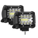 HooMoo LED作業灯 12V/24V 対応 60W LEDワークライト LED 作業灯 LED ワークライト 車 軽トラ トラック 重機 船舶 荷台灯 LEDライト サーチライト 集魚灯 集魚ライト LED 投光器 汎用 防水 2個セット