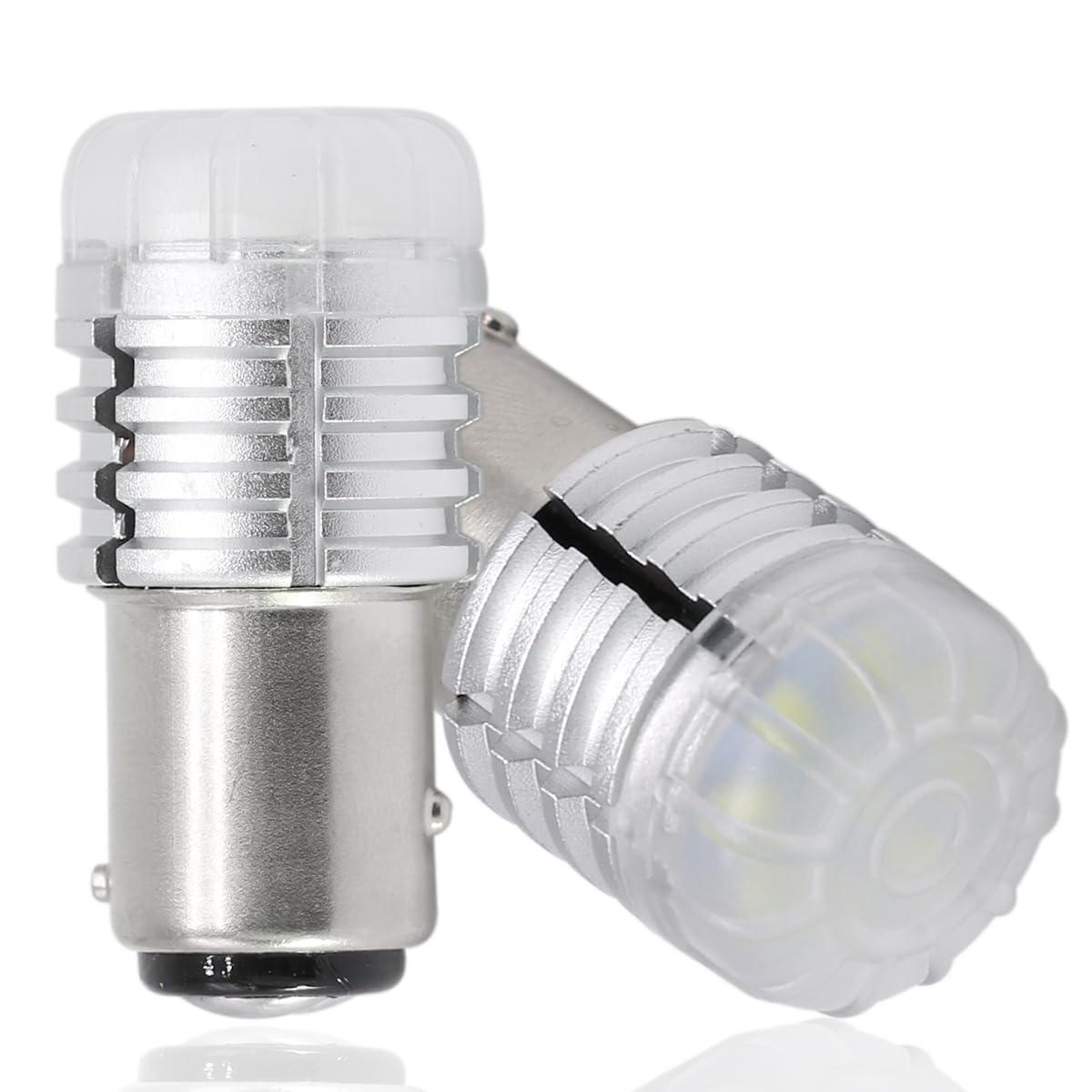 樂天商城 - 12V-24V S25 ダブル球 ホワイト 超高輝度LED 段違い180度 （1157 BAY15D P21)3020SMD 車用トラック用品 ブレーキランプ テー ルランプ バックランプ ウインカー ランプ コーナーランプ 2個セット