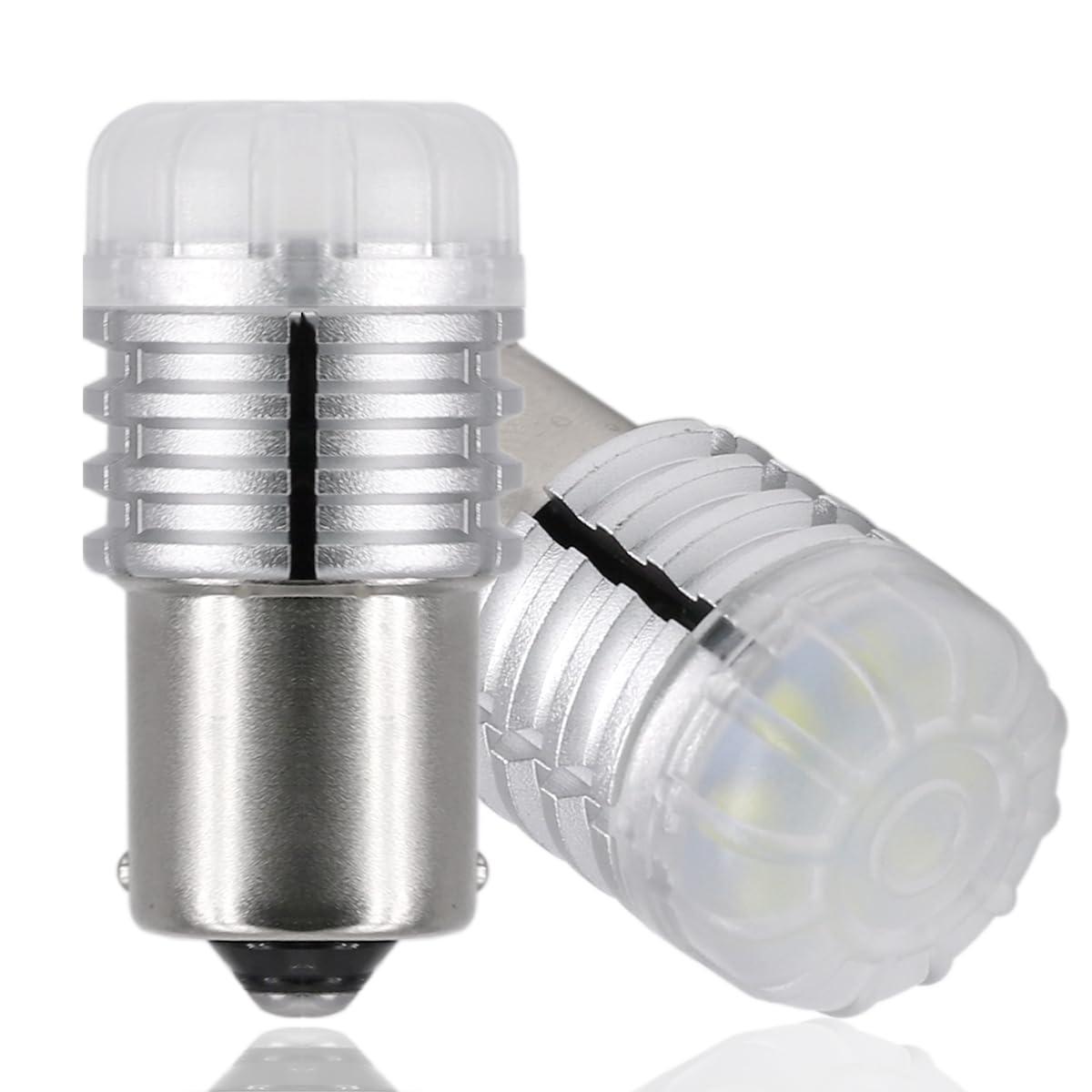 樂天商城 - 12V-24V S25 シングル球 ホワイト 超高輝度LED ピン角180度 （P21W 1156 G18 BA15S) 3020SMD 汎用 6000-6500K 車用トラック用品 サイドマーカー ウインカー バックランプ ポジション LED ライト 2個セット