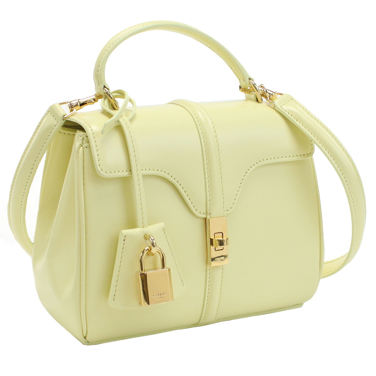 CELINE セリーヌ ハンドバッグ ミニ 16（セーズ） 19798 3BEY 11OY レディース イエロー