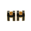 HERMES エルメス ピアス MINI POP H ピアス 03 NOIR レディース ブラック