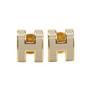 HERMES エルメス ピアス MINI POP H ピアス 55 MARRON GLACE レディース ベージュ