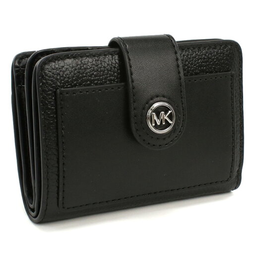 【クーポン配布中】Michael Kors マイケルコース 二折財布小銭入付き 32H3S0KD5L LEATHER 001 MK CHARM レディース ブラック 【クーポン配布中】Michael Kors マイケルコース 二折財布小銭入付き 32H3S0KD5L LEATHER 001 MK CHARM レディース ブラック