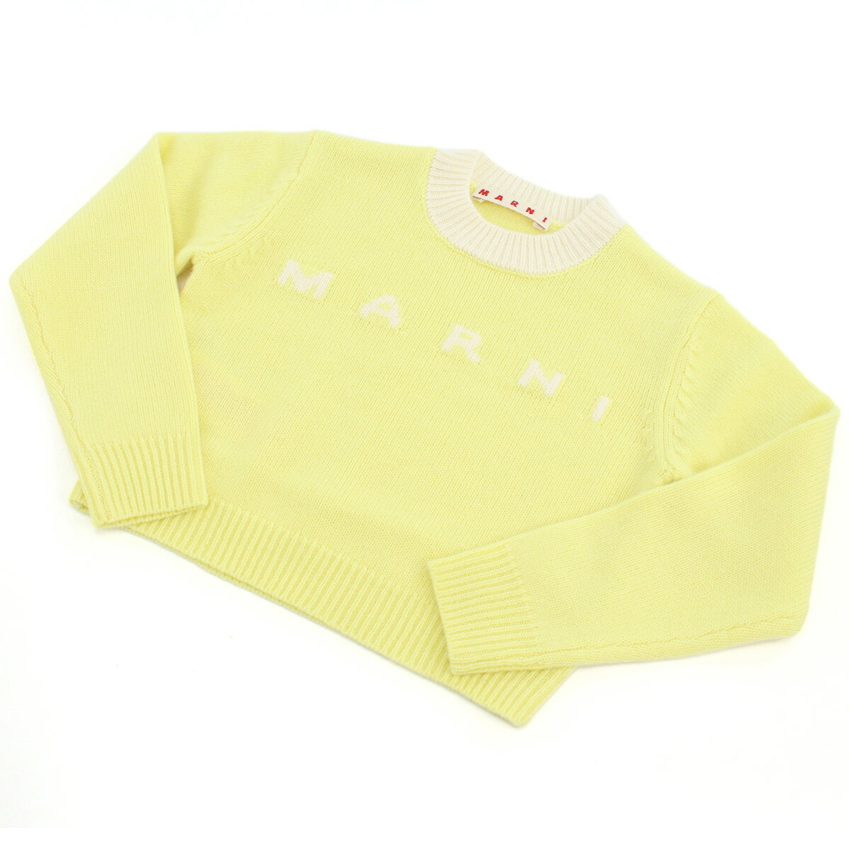 MARNI マルニ ロゴ ニット M00623 M00ML 0M215 ベビー キッズ イエロー 大人もOK