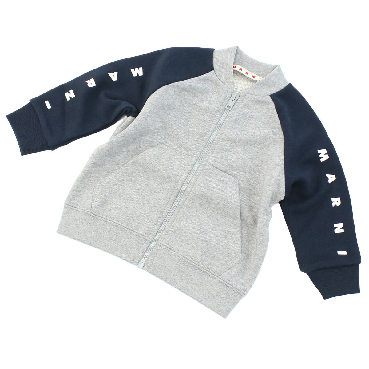 MARNI マルニ スウェット ブルゾン パーカー M00887 M00NI 0M803 ベビー キッズ グレー