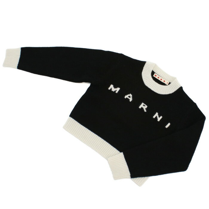 MARNI マルニ ロゴ ニット M00993 M00ML 0M900 ベビー キッズ ブラック 大人もOK