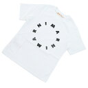 MARNI マルニ ロゴ 半袖 Tシャツ M01069 M00L9 0M100 ベビー キッズ ホワイト
