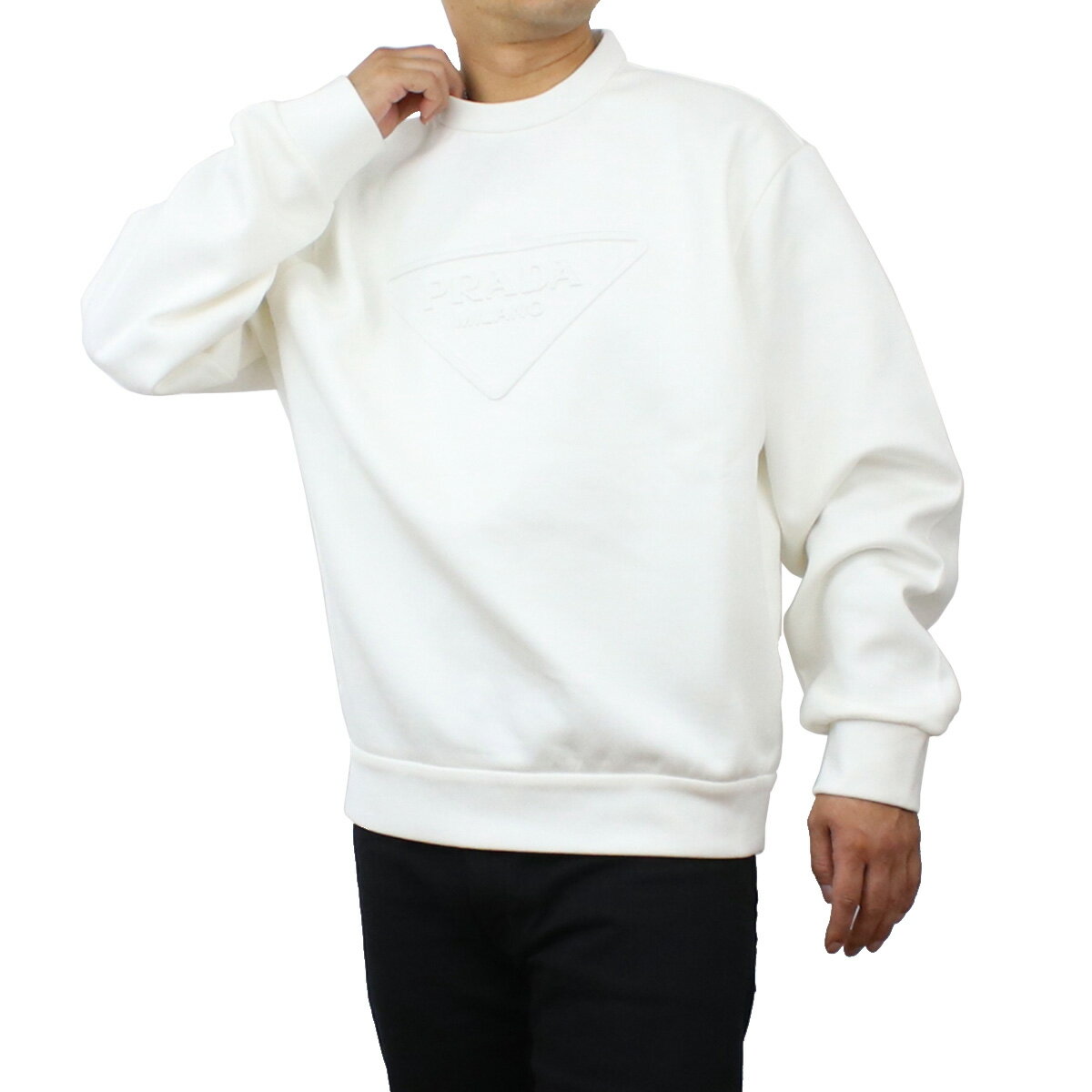PRADA プラダ スウェット UJL27A 11OQ S 221 F0009 メンズ ホワイト