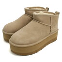 UGG アグ ブーツ クラシック ウルトラ ミニ プラットフォーム 1135092 SAN レディース ベージュ