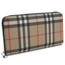 バーバリー BURBERRY ラウンドファスナー 長財布 8015118 A1189 BLACK マルチカラー ブラック レディース ladies ladies ブランド 財布 サイフ ウォレット 長サイフ wallet 新品