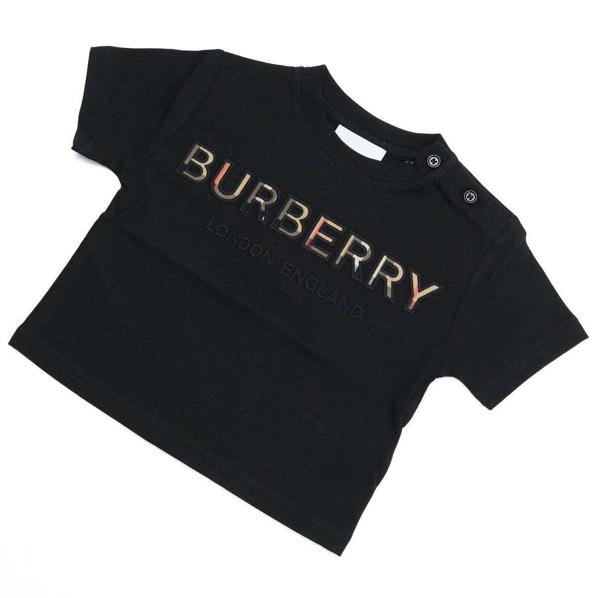 バーバリー Tシャツ メンズ バーバリー BURBERRY ベビー－Tシャツ 8048937 BLACK ブラック kb-01 sm-02