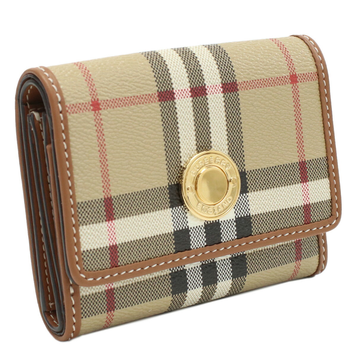 バーバリー BURBERRY 三折財布 ブランド 8070415　A7026 ARCHIVE BEIGE wallet-01 mini-01 gif-02w new-02