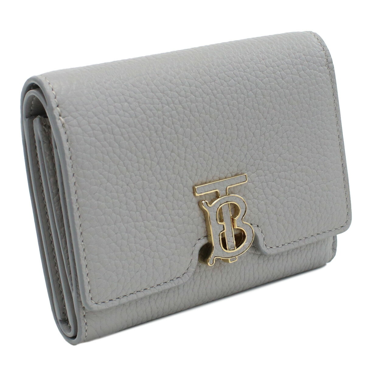 バーバリー BURBERRY 三折財布 ブランド TBロゴ 8070433　A1373 LIGHT GREY MELANGE wallet-01 mini-01 gif-02w new-02