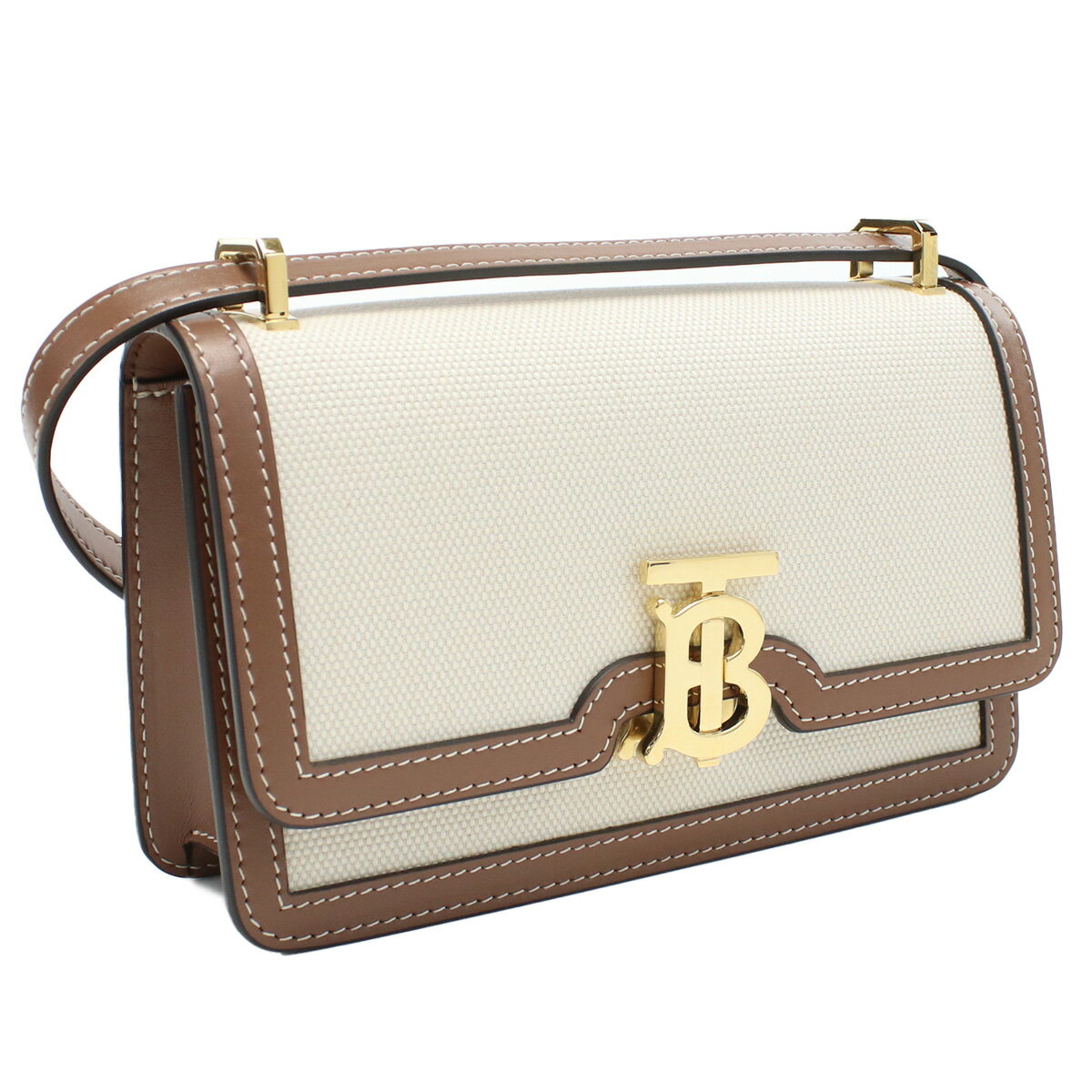 バーバリー BURBERRY ショルダーバッグ ブランド MN TB 8070574　A1395 NATURAL-MALT BROWN bag-01 gif-03w