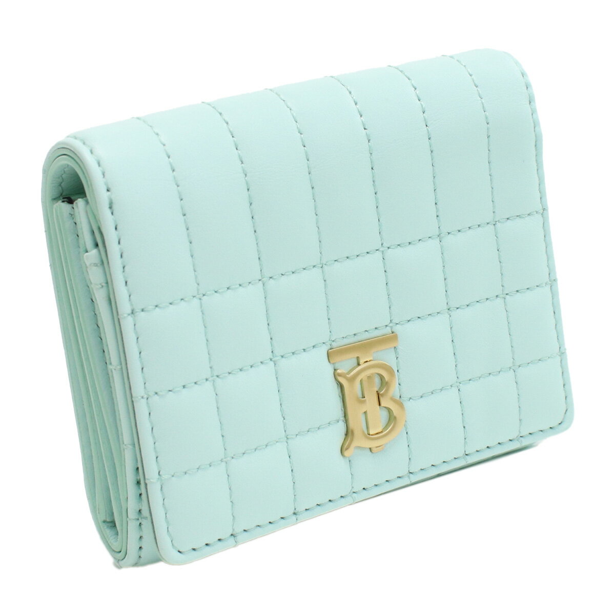 バーバリー BURBERRY 三折財布 ブランド TBロゴ 8072780　B6527 COOL MINT wallet-01 gif-02w new-02