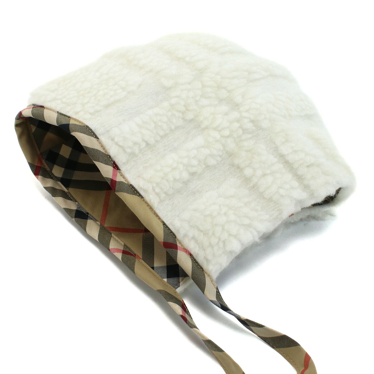 バーバリー BURBERRY ベビー 帽子 ブランド シューズ 2点セット 8084136　B7462 SALT IP CHECK ホワイト系 2