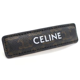 セリーヌ バレッタ セリーヌ CELINE バレッタ ブランド ロゴプリント ヘアクリップ 46Z96 2TSC 04GT GOLD-TAN ブラウン系 gsw-5 gif-04w 母の日