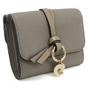 クロエ CHLOE 三つ折り財布 小銭入付き アルファベット レディース ブランド CHC21WP945F57　053 CASHMERE GREY グレー系 wallet-01