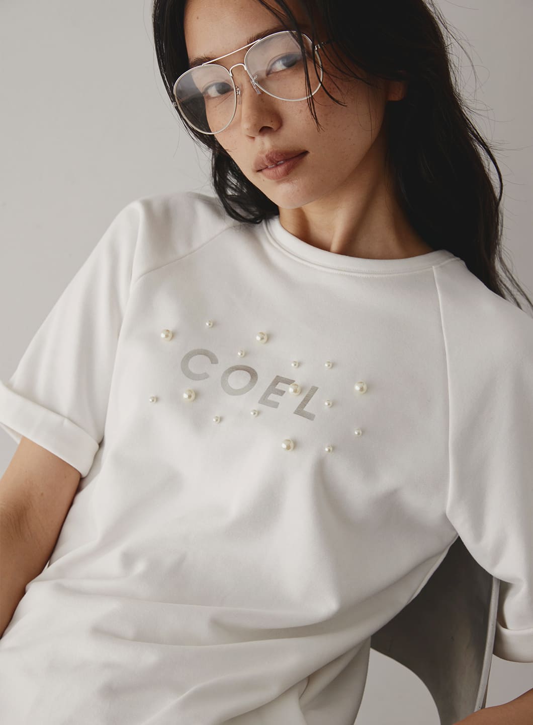 COEL　ランダムパールTシャツ　COEL　コエル　Tシャツ
