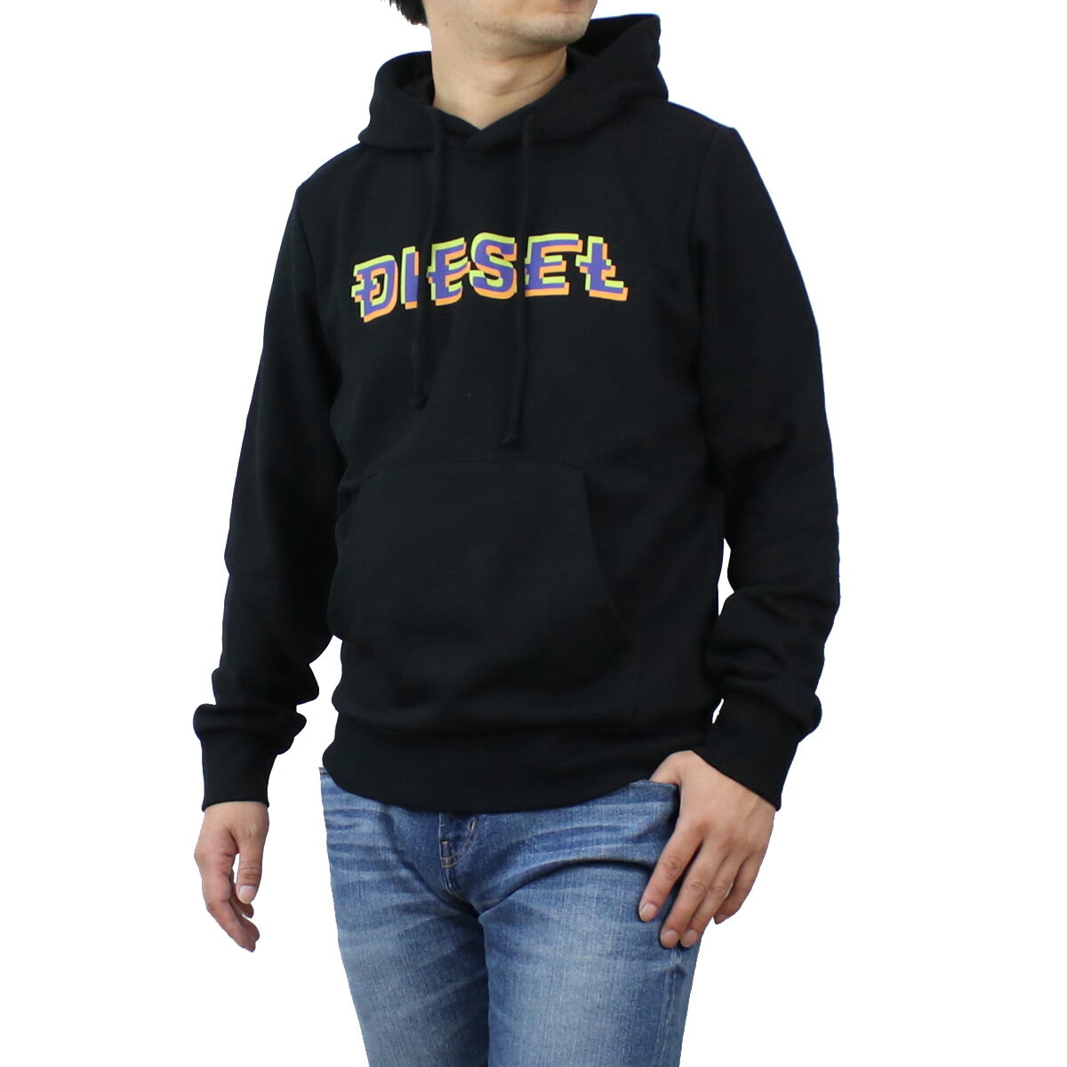 ディーゼル DIESEL メンズ－パーカー ブランド プルオーバー A06510 0HAYT 9XX ブラック apparel-01 win-02m 父の日