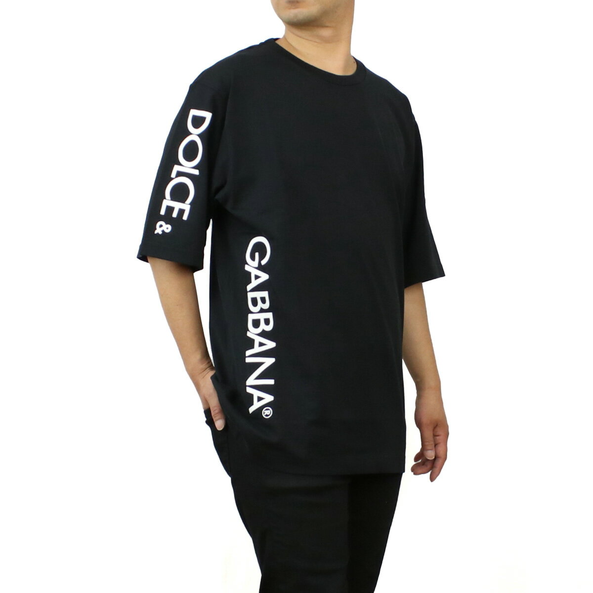 ドルチェ&ガッバーナ DOLCE&GABBANA メンズ－Tシャツ ブランド G8PC7T　HU7MA　N0000 ブラック ts-01 父の日 sm-02