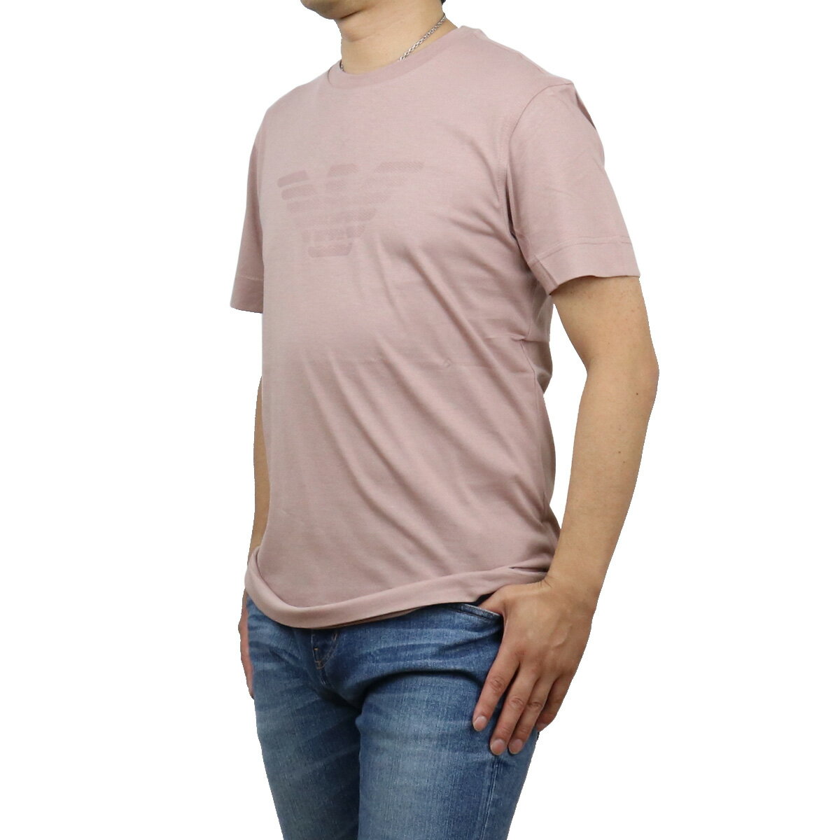 エンポリオ・アルマーニ エンポリオアルマーニ EMPORIO ARMANI メンズ－Tシャツ ブランドTシャツ 3K1TE6 1JSHZ 0306 ROSA ANTICO ピンク系 ts-01 apparel-01