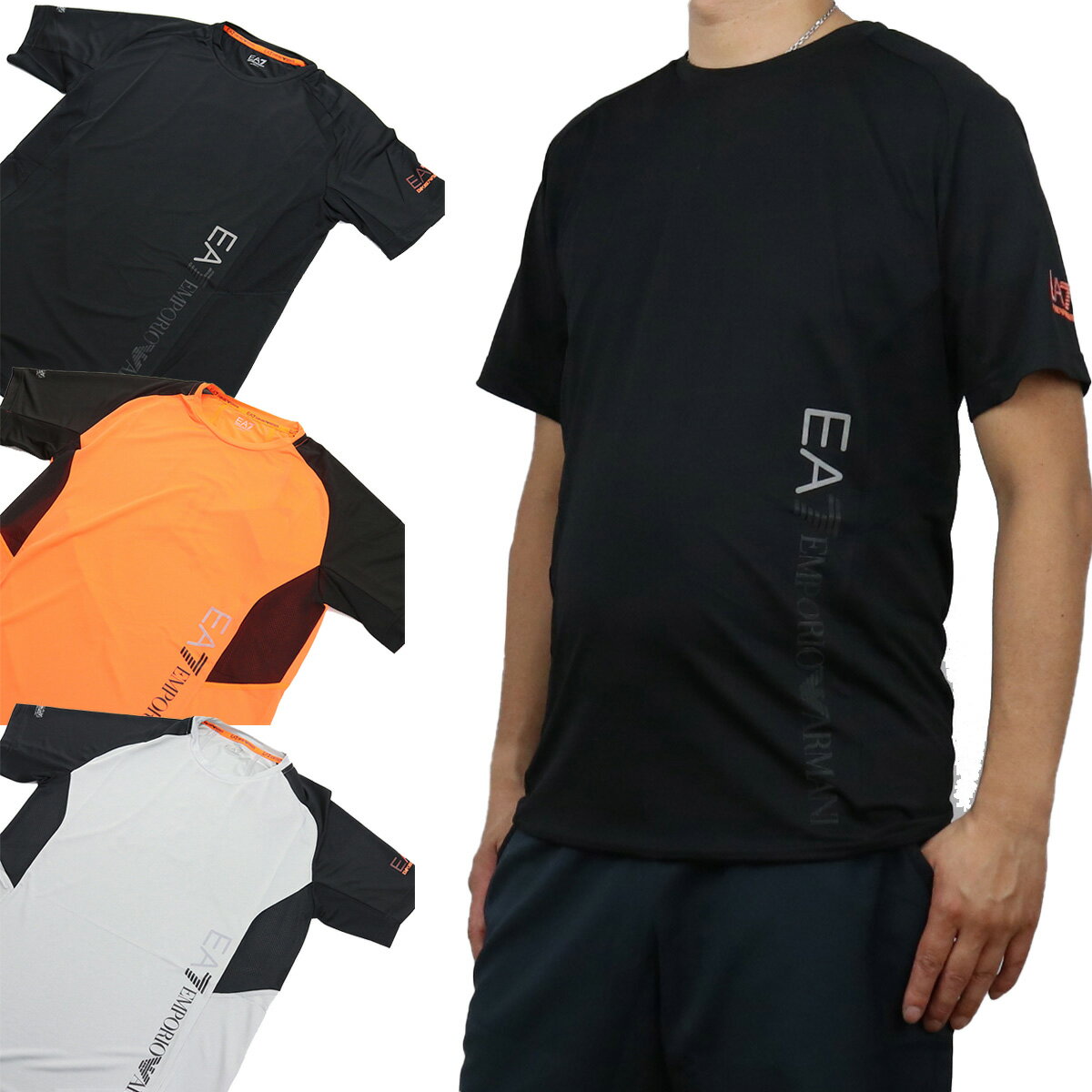 ڷ軻SALEۥ֥ EA7 VENTUS7 TOP PERF M TEE MT 3HPT21 PJ8CZ 1200 BLACK ֥å 1698 ORANGE FLUO 󥸷 ֥å 1900 NEUTRAL GRAY 졼 ֥å  ts-01 big-01