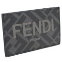 フェンディ FENDI カードケース FFモノグラム ブランド パスケース 定期入れ ロゴ 7M0328 AJJ8 F0TUH ブラック グレー系 gsm-3 new-05