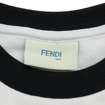 フェンディ FENDI キッズ−トップス 女の子 Tシャツ ワンピース ドレス JFB380 5V0 F0TU9 ホワイト系 bos-15 kb-01 SC09