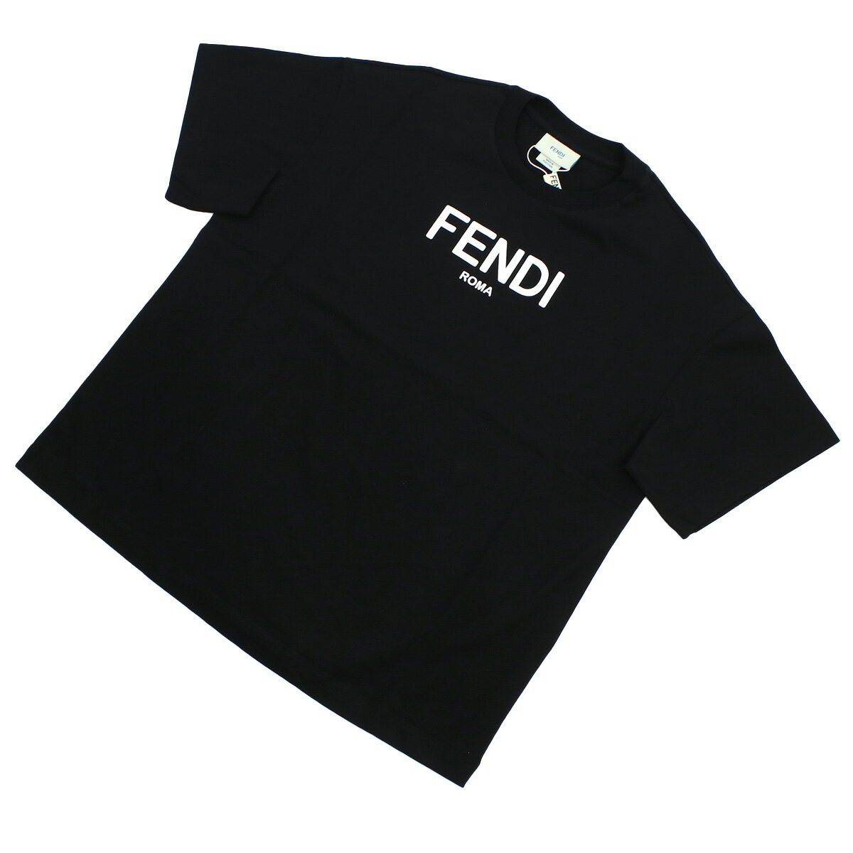 【大人もOK】フェンディ FENDI キッズ　Tシャツ ブランド ロゴ JUI137　7AJ　F0GME ブラック apparel-01 kb-01 sm-02