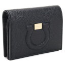 tFK FERRAGAMO 2܂z uh z 22-D514 0736967 NERO ubN wallet-101 mini-01 gif-02w new-02 ̓