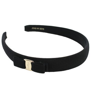 【冬セール】フェラガモ FERRAGAMO カチューシャ ヴァラリボン 34-0086 0430314 NERO-ORO ブラック accessory-01 gif-04w