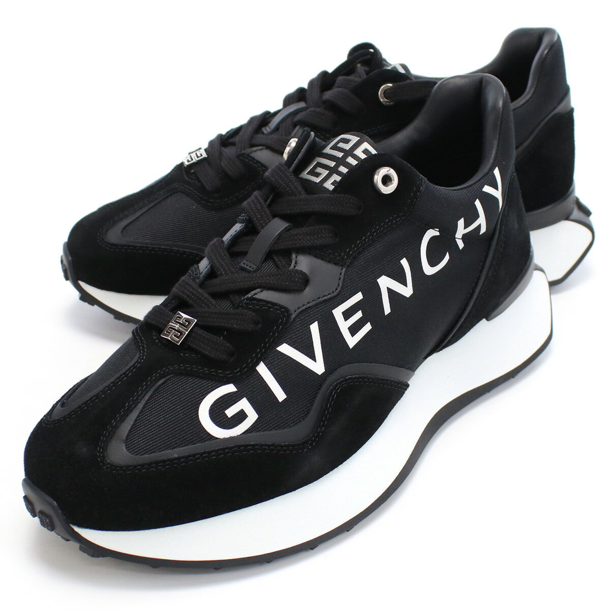 ジバンシー GIVENCHY メンズスニーカー ブランド GIV Runner sneakers BH006Z H1AL 001 ブラック shoes-01