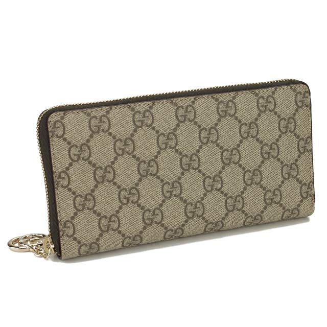 グッチ GUCCI 財布 METAL BAR ラウンドファスナー 長財布 小銭入れ付 307982 KGDDG 9768 ベージュ系 レディース ブランド 財布 サイフ ウォレット 長サイフ