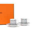 エルメス HERMES H Deco アッシュデコ コーヒーカップ&ソーサー ペア 食器 37017