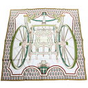 エルメス HERMES レディース−スカーフ CARRE TWILL 003538S 14 LES ROUES DE PHAETON BO-BLAN...
