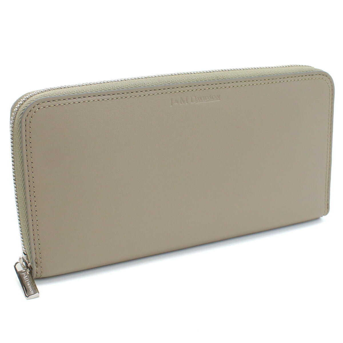 J&Mデヴィット J&M DAVIDSON 長財布ラウンドファスナー ブランド SZAW-0XX-SCXX ZIP AROUND WALL 951S WARM TAUPE グレー系 wallet-01