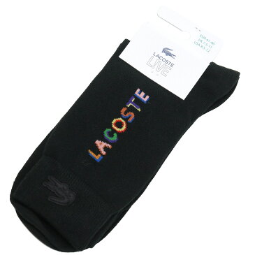 ラコステ LACOSTE ユニセックス−ソックス ブランド 靴下 くつ下 RA6829　031 ブラック socks-01