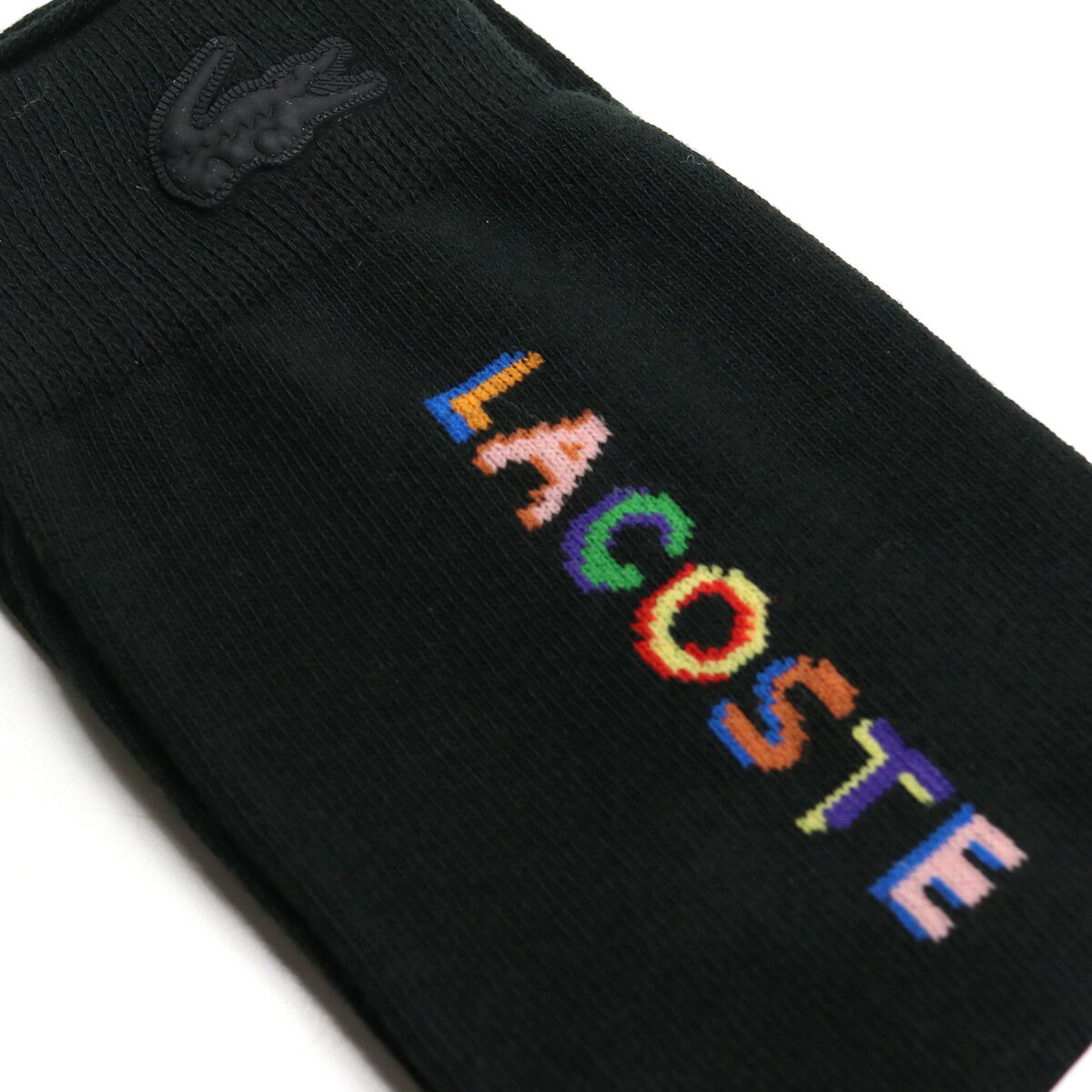 ラコステ LACOSTE ユニセックス−ソックス ブランド 靴下 くつ下 RA6829　031 ブラック socks-01